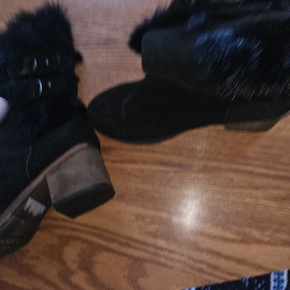 Bear paw Madeline Black heel boots  size 10 - Picture 6 of 7